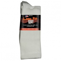 Extra Wide Sock Co Extra Wide Loose Fit Casual Crew Socks - 3 Per Bag