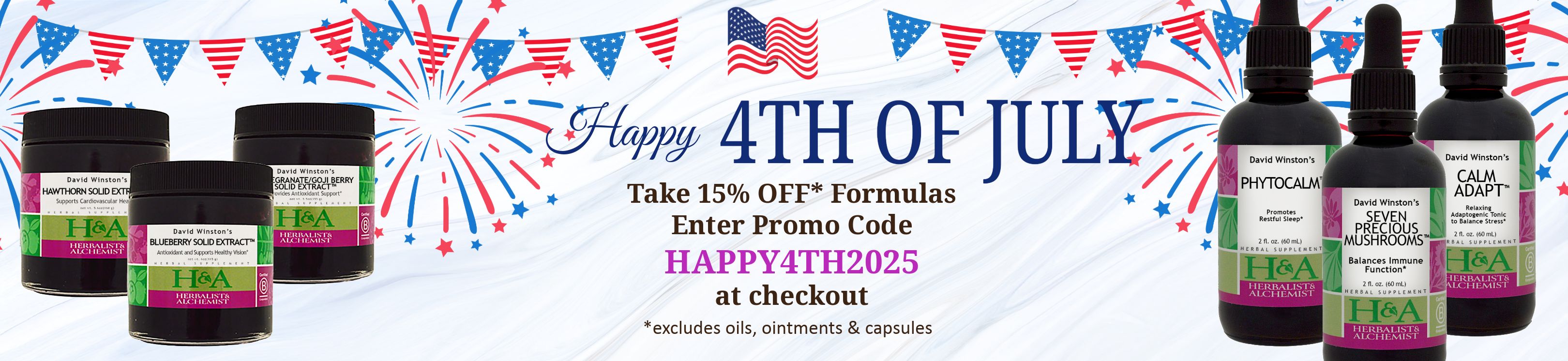 15% off formulas with HAPPY4TH2025 Promo code.