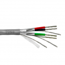 Provo câble multipaire STR TC OA/individuellement blindé en feuilles d'aluminium 22-2pr 80° C CSA FT4 UL RoHS – avec gaine grise
