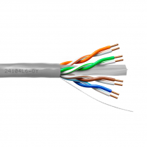 Provo câble CAT6 UTP SOL BC non blindé 23-4pr 550MHz CMR ETL FT4 RoHS – avec gaine grise