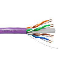Provo câble CAT6 UTP SOL BC non blindé 23-4pr 550MHz CMR ETL FT4 RoHS – avec gaine violette