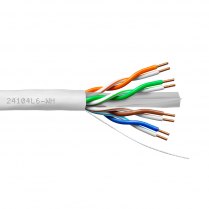 Provo câble CAT6 UTP SOL BC non blindé 23-4pr 550MHz CMR ETL FT4 RoHS – avec gaine blanche