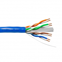 Provo câble CAT6 UTP SOL BC non blindé 23-4pr 550MHz à basse température CMR ETL FT4 RoHS – avec gaine bleue