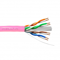 Provo câble CAT6 UTP SOL BC non blindé 23-4pr 550MHz à basse température CMR ETL FT4 RoHS – avec gaine rose