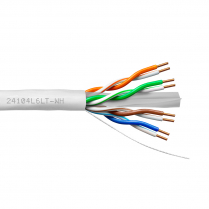 Provo câble CAT6 UTP SOL BC non blindé 23-4pr 550MHz à basse température CMR ETL FT4 RoHS – avec gaine blanche