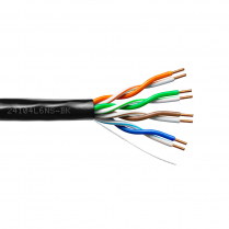 Provo CAT6 UTP Cable 23-4pr SOL BC 550MHz Enhanced No Spline, CSA FT4 CMR UL RoHS – Black JKT