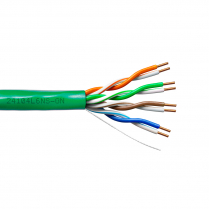 Provo CAT6 UTP Cable 23-4pr SOL BC 550MHz Enhanced No Spline, CSA FT4 CMR UL RoHS – Green JKT