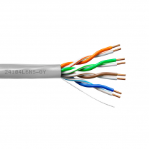 Provo CAT6 UTP Cable 23-4pr SOL BC 550MHz Enhanced No Spline, CSA FT4 CMR UL RoHS – Grey JKT
