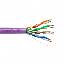 Provo CAT6 UTP Cable 23-4pr SOL BC 550MHz Enhanced No Spline, CSA FT4 CMR UL RoHS – Violet JKT