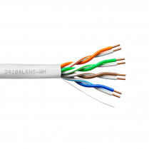 Provo CAT6 UTP Cable 23-4pr SOL BC 550MHz Enhanced No Spline, CSA FT4 CMR UL RoHS – White JKT