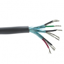Provo câble multipaire à faible cap STR TC individuellement blindé en feuilles d'aluminium 24-9pr 80°c CSA FT4 UL RoHS – avec gaine grise
