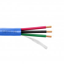Provo câble d'alarme incendie multiconducteur SOL BC non blindé 18-3c CSA FT4 UL RoHS – avec gaine bleue