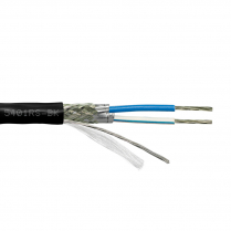 Provo câble multipaire à faible cap STR TC 24-1pr avec blindage 100% en feuilles d'aluminium + 90% en cuivre étamé tressé RS485 75°c CSA FT4 UL RoHS – avec gaine noire