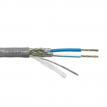 Provo câble multipaire à faible cap STR TC 24-1pr avec blindage 100% en feuilles d'aluminium + 90% en cuivre étamé tressé RS485 75°c CSA FT4 UL RoHS – avec gaine grise