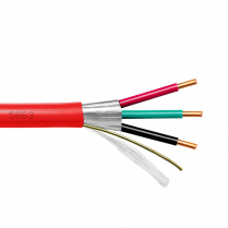 Provo câble d'alarme incendie multiconducteur SOL BC blindé en feuilles d'aluminium 16-3c CSA FT4 UL RoHS – avec gaine rouge