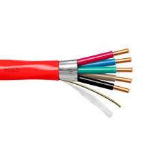 Provo câble d'alarme incendie multiconducteur SOL BC blindé en feuilles d'aluminium 16-5c CSA FT4 UL RoHS – avec gaine rouge