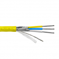 Provo câble multipaire à faible cap STR TC OA blindé en feuilles d'aluminium 24-1.5pr 80° C CSA FT4 UL RoHS – avec gaine jaune