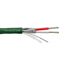 Provo câble de diffusion multiconducteur STR TC blindé en feuilles d'aluminium 22-2c 105° C CSA FT4 UL RoHS – avec gaine verte