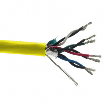 Provo câble multipaire en plénum STR TC OA blindé en feuilles d'aluminium 22-4pr CMP CSA FT6 RoHS – avec gaine jaune