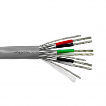 Provo câble multipaire en plénum STR TC individuellement blindé en feuilles d'aluminium 22-3pr CMP CSA FT6 RoHS – avec gaine grise