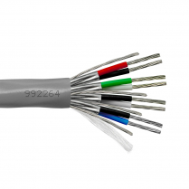 Provo câble multipaire en plénum STR TC individuellement blindé en feuilles d'aluminium 22-4pr CMP CSA FT6 RoHS – avec gaine grise