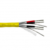 Provo câble multipaire en plénum STR TC individuellement blindé en feuilles d'aluminium 18-2pr CMP CSA FT6 RoHS – avec gaine jaune