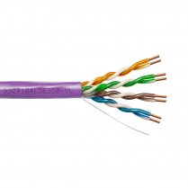 Provo câble CAT5E UTP SOL BC non blindé 24-4pr 350MHz CMP ETL FT6 RoHS – avec gaine violette