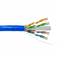 Provo câble CAT6 UTP SOL BC non blindé 23-4pr 550MHz CMP ETL FT6 RoHS – avec gaine bleue