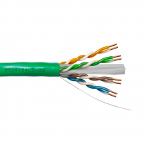 Provo câble CAT6 UTP SOL BC non blindé 23-4pr 550MHz CMP ETL FT6 RoHS – avec gaine verte