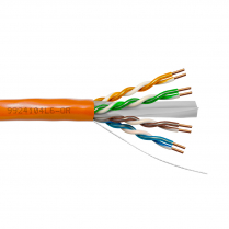 Provo câble CAT6 UTP SOL BC non blindé 23-4pr 550MHz CMP ETL FT6 RoHS – avec gaine orange