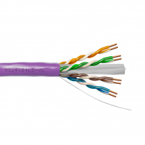 Provo câble CAT6 UTP SOL BC non blindé 23-4pr 550MHz CMP ETL FT6 RoHS – avec gaine violette