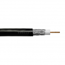 Provo câble RG11U en plénum SOL BC 14 AWG avec blindage de 75 ohms tressé en cuivre étamé à 95% CMP CSA FT6 UL RoHS – avec gaine noire