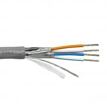 Provo câble multipaire en plénum à faible cap STR TC OA blindé en feuilles d'aluminium 24-2pr CMP CSA FT6 RoHS – avec gaine grise