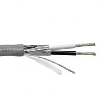 Provo câble à faible cap en plénum STR TC 24-1pr blindé en feuilles d'aluminium RS485 100 Ohm c(ETL)US CMP FT6 RoHS – avec gaine grise