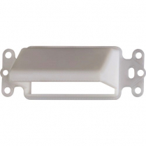 Arlington SCOOP and Cable Hood 1 Gang Horizontal for Decora Plate White