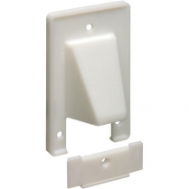 Arlington Single Gang Scoop w/Removable Front Plate – White