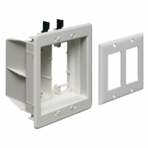 Arlington 2 Gang Combo HiLo Voltage Recessed Box Existing/New Const.