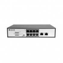 BDCOM 8 Port 10/100 Mb/s POE + 2 TX Port Multi-functional PoE Switch