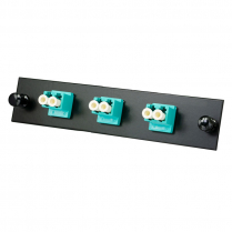 Century Fiber Optics 3 POS LC Duplex Coupler Insert MM (OM3/4) (Aqua)