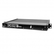 Century Fiber Optics 1U 18F Cabinet 3 x 6 POS Coupler Inserts & 3 x 7" Splice Trays (Black)