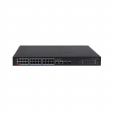 Cymbol Commutateur Ethernet Gigabit PoE+ 24 ports avec 2 ports Gig RJ45 et 2 ports SFP montants