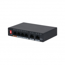 Commutateur Ethernet Gigabit PoE+ Cymbol 4 ports avec 2 ports Gig RJ45 montants