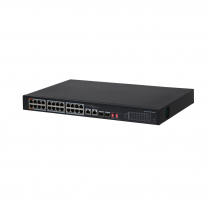 Cymbol 24-Port 100Mbps POE+ Ethernet Switch w/ 2 Gig RJ45 2 SFP Uplink