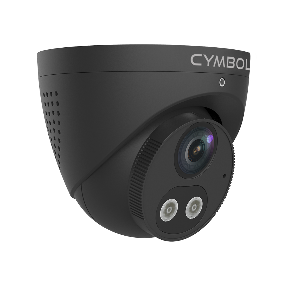 Cymbol 8MP 4K Tri-guard Turret Camera Two-way Audio & Light – Black