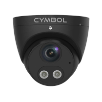 Cymbol 8MP 4K caméra tourelle Tri-guard avec audio bidirectionnel et lumière – noire