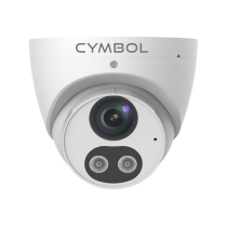 Cymbol 8MP 4K caméra tourelle Tri-guard avec audio bidirectionnel et lumière – blanc