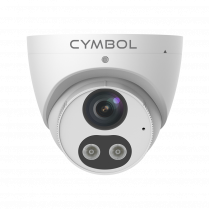 Cymbol 8MP 4K caméra tourelle Tri-guard avec audio bidirectionnel et lumière – blanc