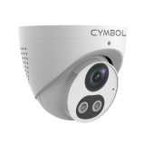 Cymbol 8MP 4K caméra tourelle Tri-guard avec audio bidirectionnel et lumière – blanc