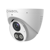 Cymbol 8MP 4K caméra tourelle Tri-guard avec audio bidirectionnel et lumière – blanc