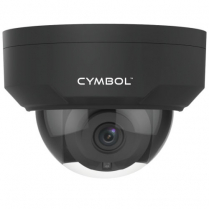 Caméra Cymbol en forme de dôme, de 4 MP, Starlight, IR et avec objectif de 2.8 mm – noire